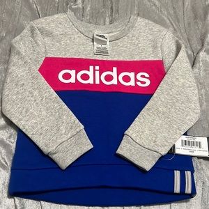 Toddler girls Adidas sweatshirt new with tags